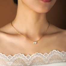 Load image into Gallery viewer, Twin Crystal Necklace
